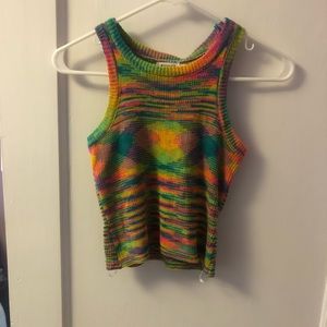 Beginning Boutique multi-color striped tank top